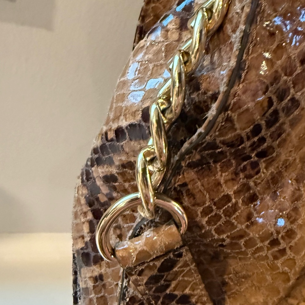MICHAEL Michael Kors Hamilton Python-Embossed Lea… - image 3